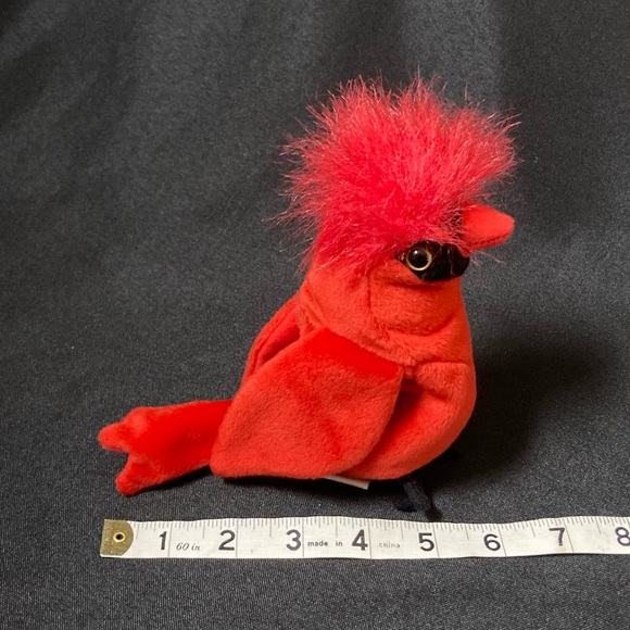 💫 Vintage 1999 Mac The Cardinal Bird Ty Beanie Baby - Picture 7 of 14